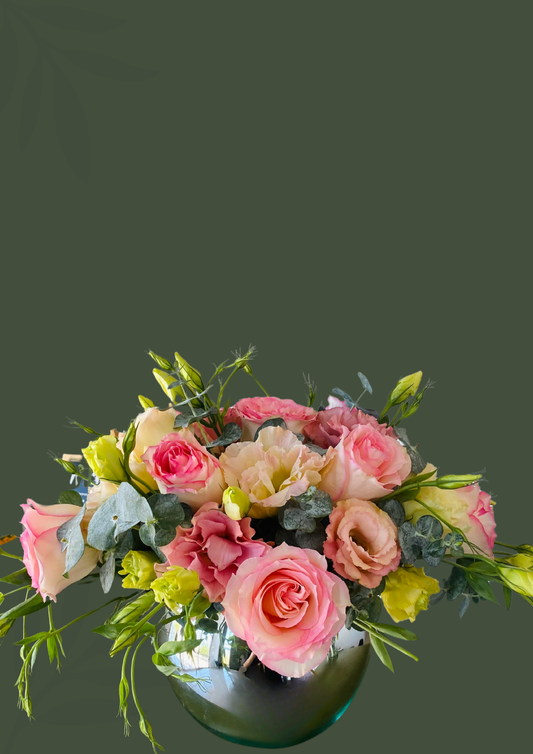 Diseño pecera de lisianthus